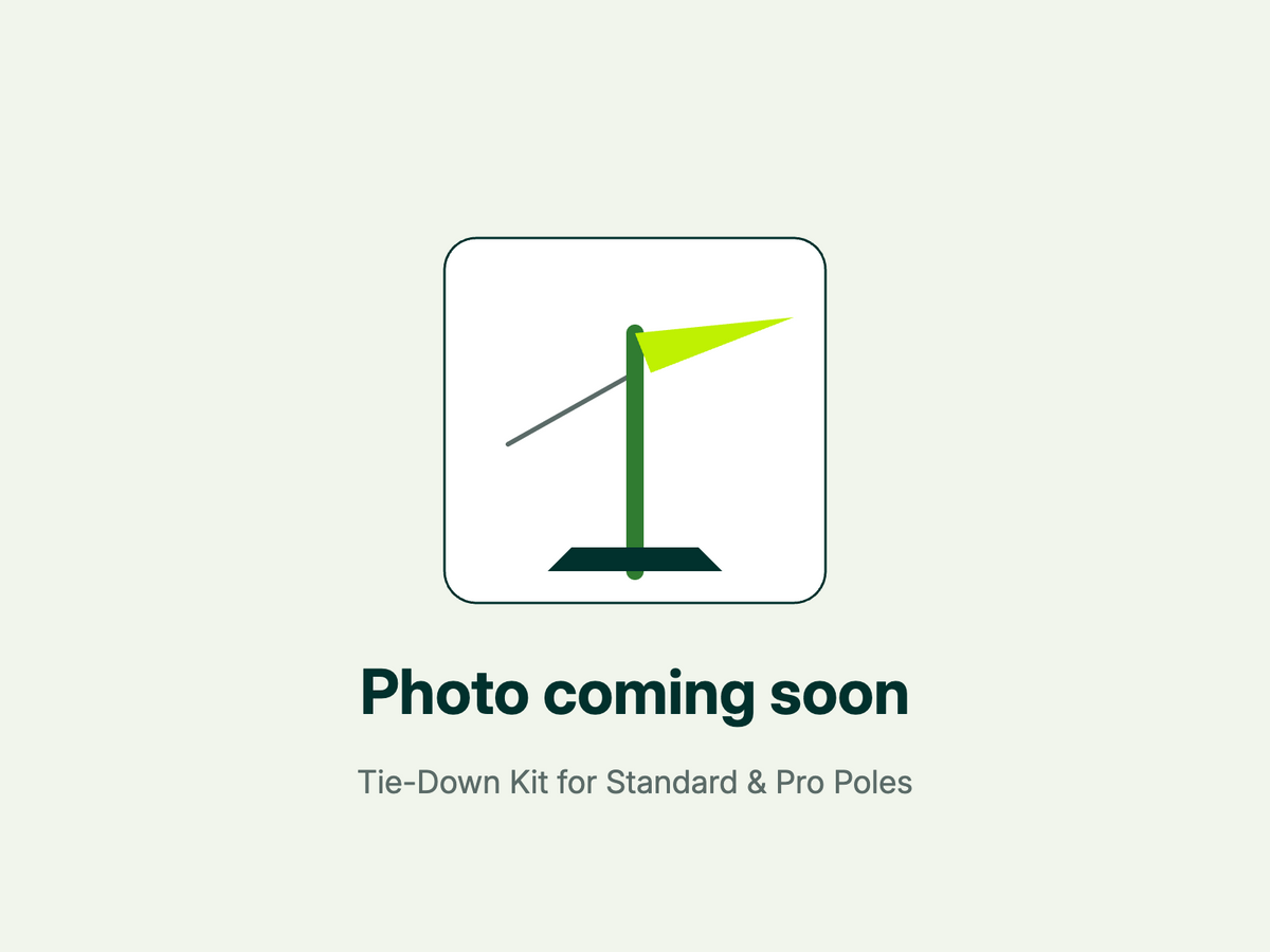 Tie-Down Kit for shade sail poles – photo coming soon