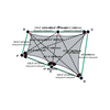 Custom ExtraBlock 330 Shade Sail - Silver - 6 Corner - Technical Drawing