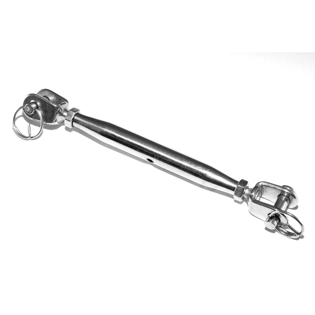 316 stainless steel jaw-jaw pipe turnbuckle for tensioning a Shade Sail
