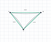 Custom Monotec 370 Shade Sail - Jazzberry Purple - 3 Corner - Technical Drawing