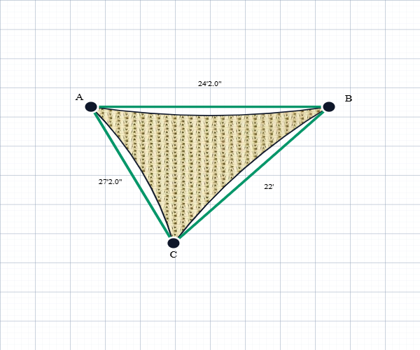 Custom Monotec 370 Shade Sail - Karloo Sand - 3 Corner
