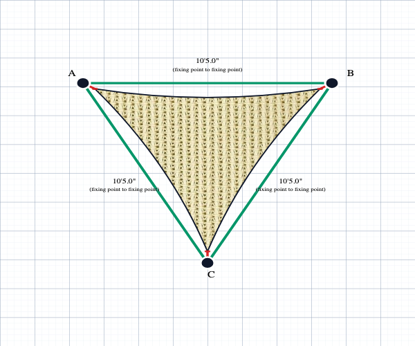 Custom Monotec 370 Shade Sail - Karloo Sand - 3 Corner