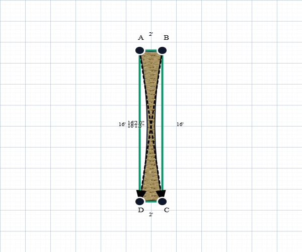 Custom Shadetec 320 Shade Sail - Desert Sand - 4 Corner