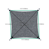 Custom Shadetec 320 Shade Sail - Alpine Silver - 4 Corner - Technical Drawing