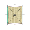 Custom Monotec 370 Shade Sail - Karloo Sand - 4 Corner - Technical Drawing