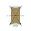 Custom Shadetec 320 Shade Sail - Desert Sand - 4 Corner - Technical Drawing