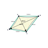 Custom Shadetec 320 Shade Sail - Coastal Cream - 4 Corner - Technical Drawing