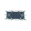 Custom Monotec 370 Shade Sail - Graphite Grey - 8 Corner - Technical Drawing